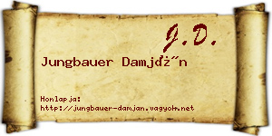 Jungbauer Damján névjegykártya